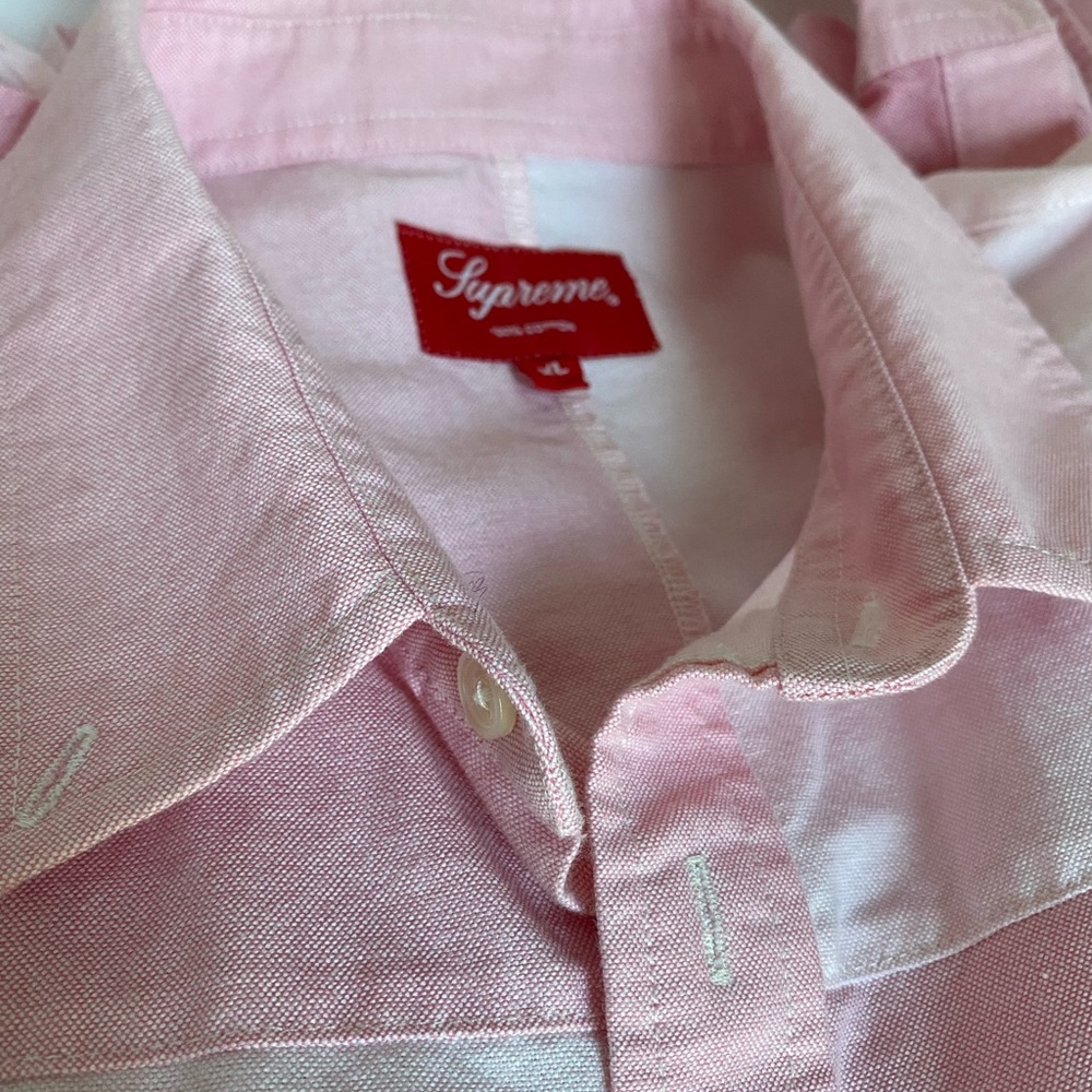 Supreme button down long sleeve mens shirt in XL